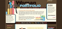 Woman with Portfolio